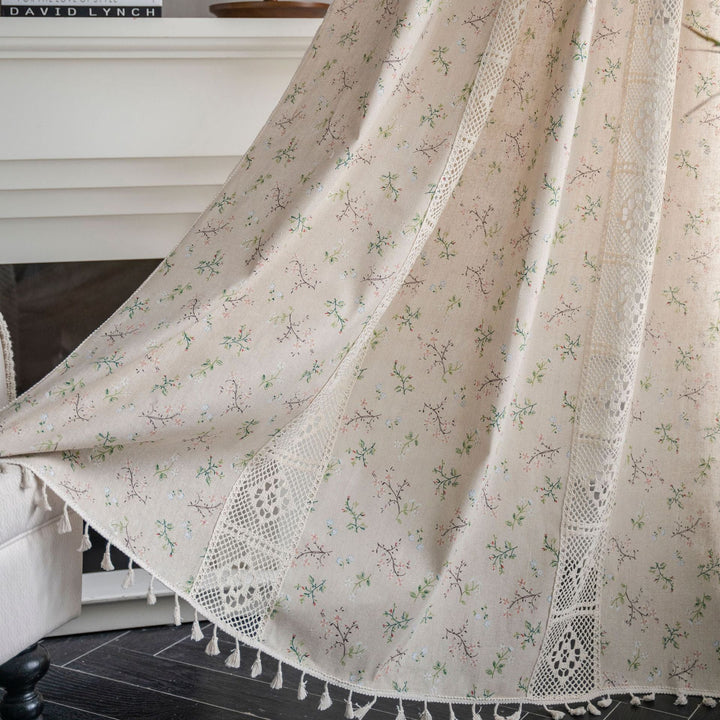 Wild Floral Lace Curtain -Curtain- Delicors
