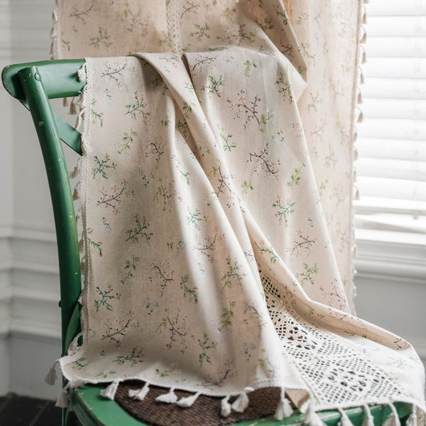 Wild Floral Lace Curtain -Curtain- Delicors