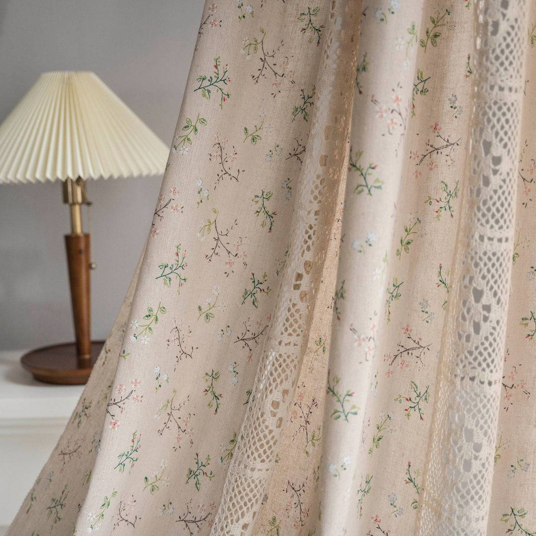 Wild Floral Lace Curtain -Curtain- Delicors
