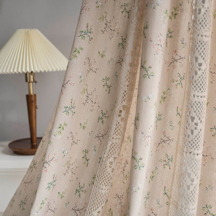 Wild Floral Lace Curtain -Curtain- Delicors