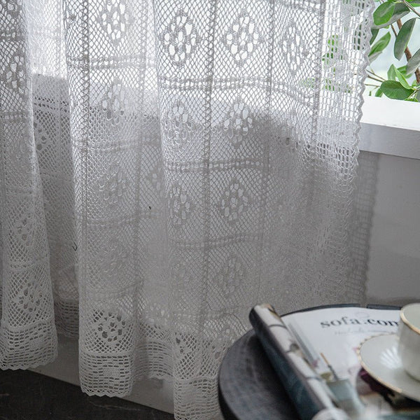 Wisteria Lace Curtain -Curtain- Delicors