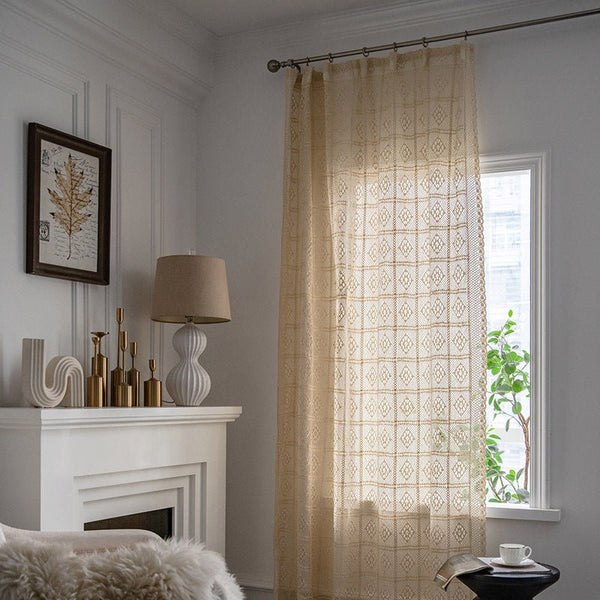 Wisteria Lace Curtain -Curtain- Delicors
