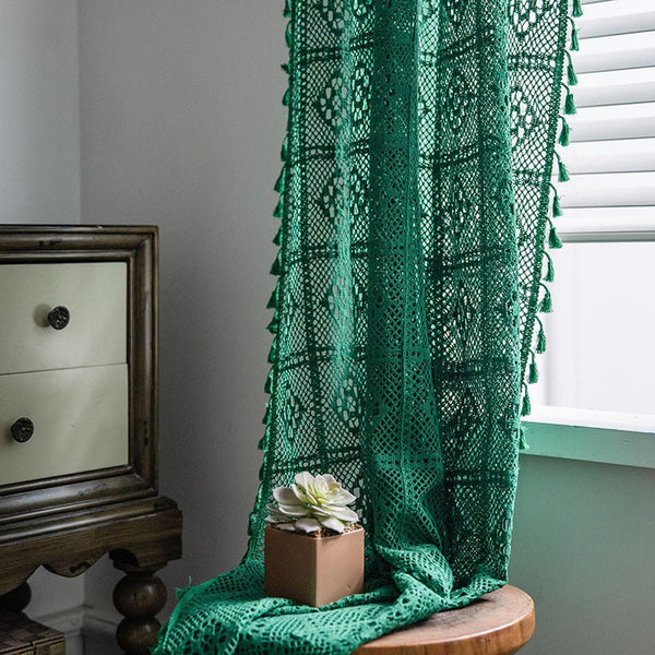 Wisteria Lace Curtain -Curtain- Delicors