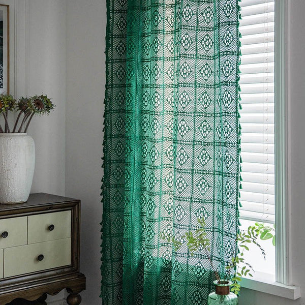 Wisteria Lace Curtain -Curtain- Delicors