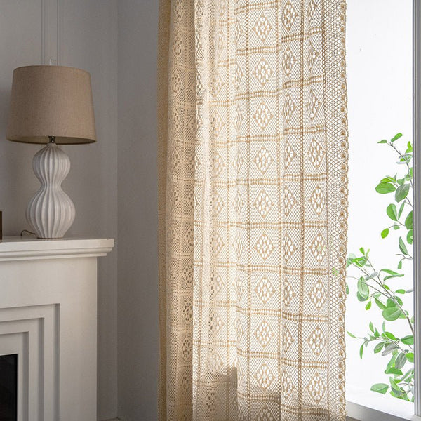 Wisteria Lace Curtain -Curtain- Delicors