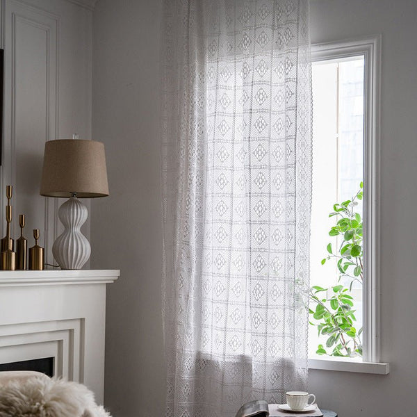 Wisteria Lace Curtain -Curtain- Delicors