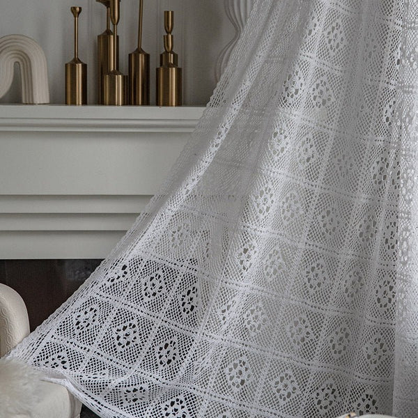Wisteria Lace Curtain -Curtain- Delicors
