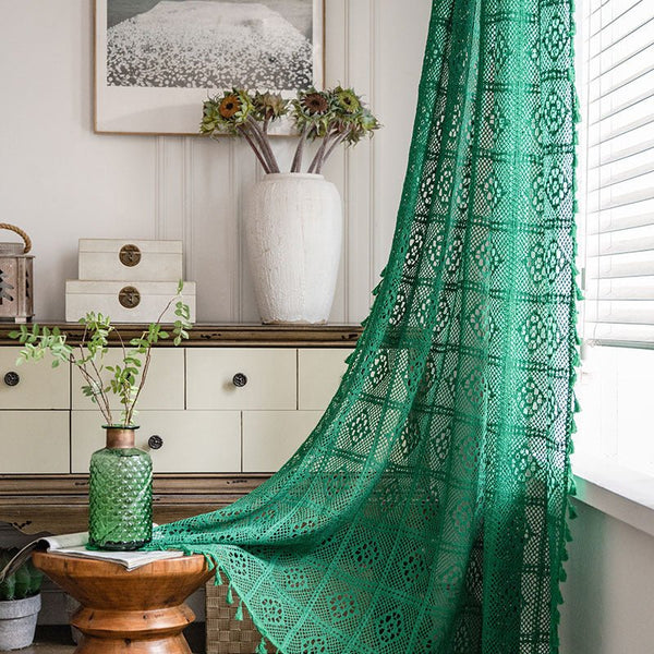 Wisteria Lace Curtain -Curtain- Delicors